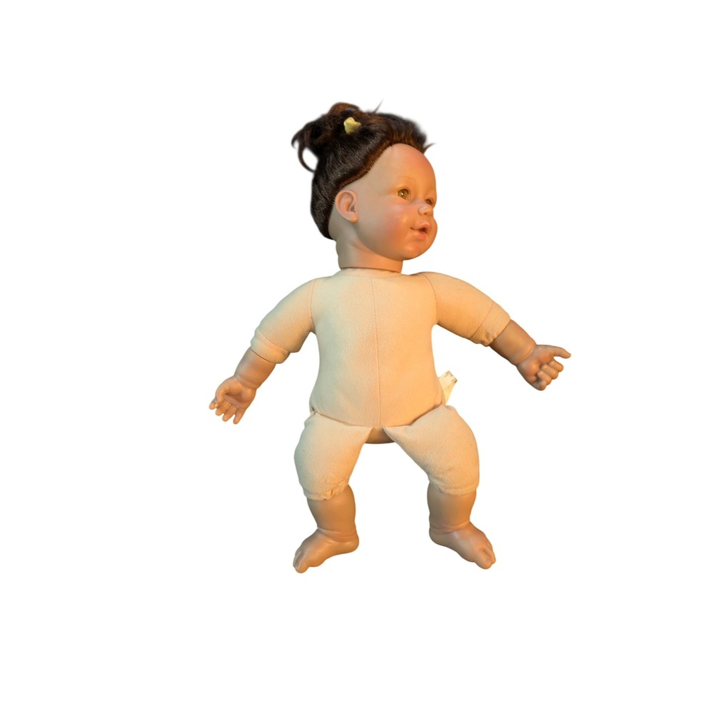 Berenguer So Truly Real Baby‎ Doll 18 Inch Brown Hair Brown Eyes Soft Body Vinyl